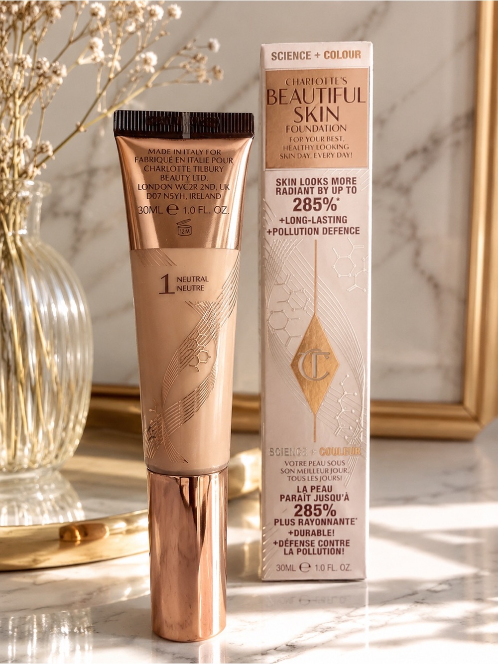 Charlotte Tilbury Beautiful Skin Foundation – Shade Neutral 1